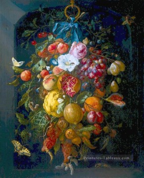 Festoon Jan Davidsz de Heem floral Peinture à l'huile